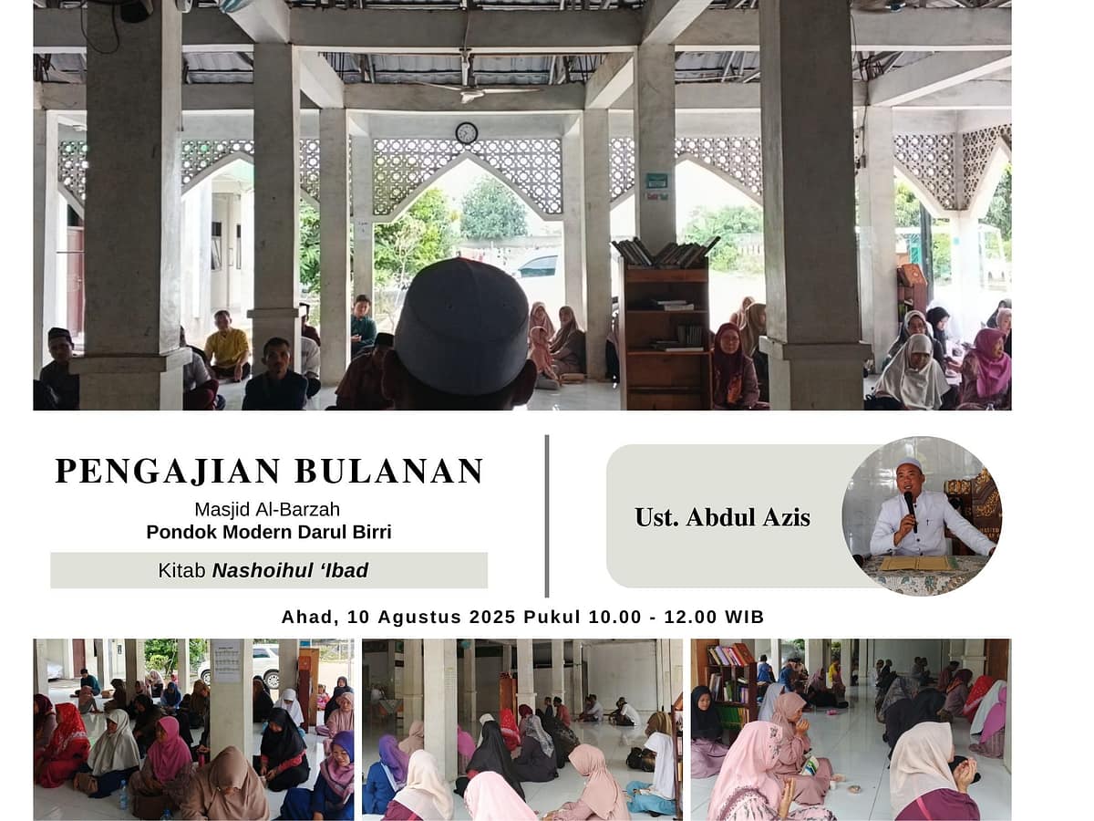 Kajian Bulanan Bersama Ustadz Abdul Azis Kitab Nashoihul Ibad